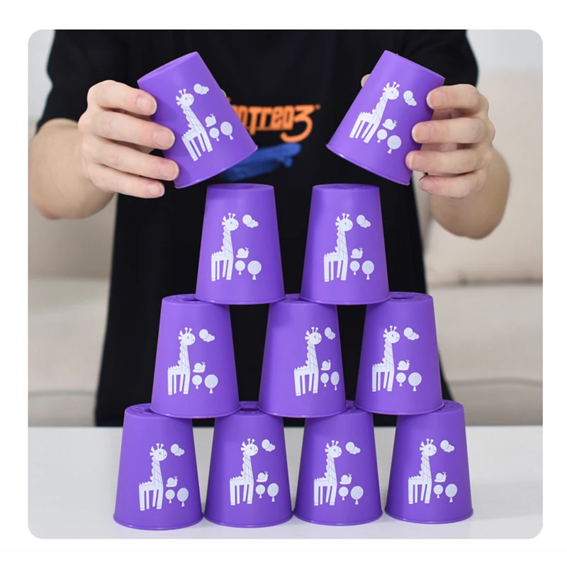 Quick Cups Speed Cup Game Flying Racing Cup Training Fast Reaction Sports Training Game Antistress Toy for Children