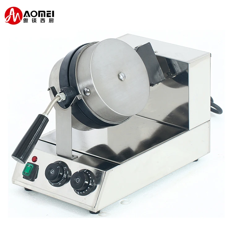 Single Heads Automatic Cake Waffle Making Rotary Commercial Belgian Waffle Pancake Machine