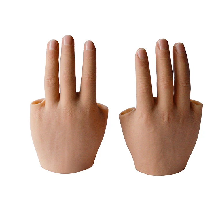 Medical Customized Realistic Artificial Limbs Silicone Implants Simulation Prosthetic Hand with Finger