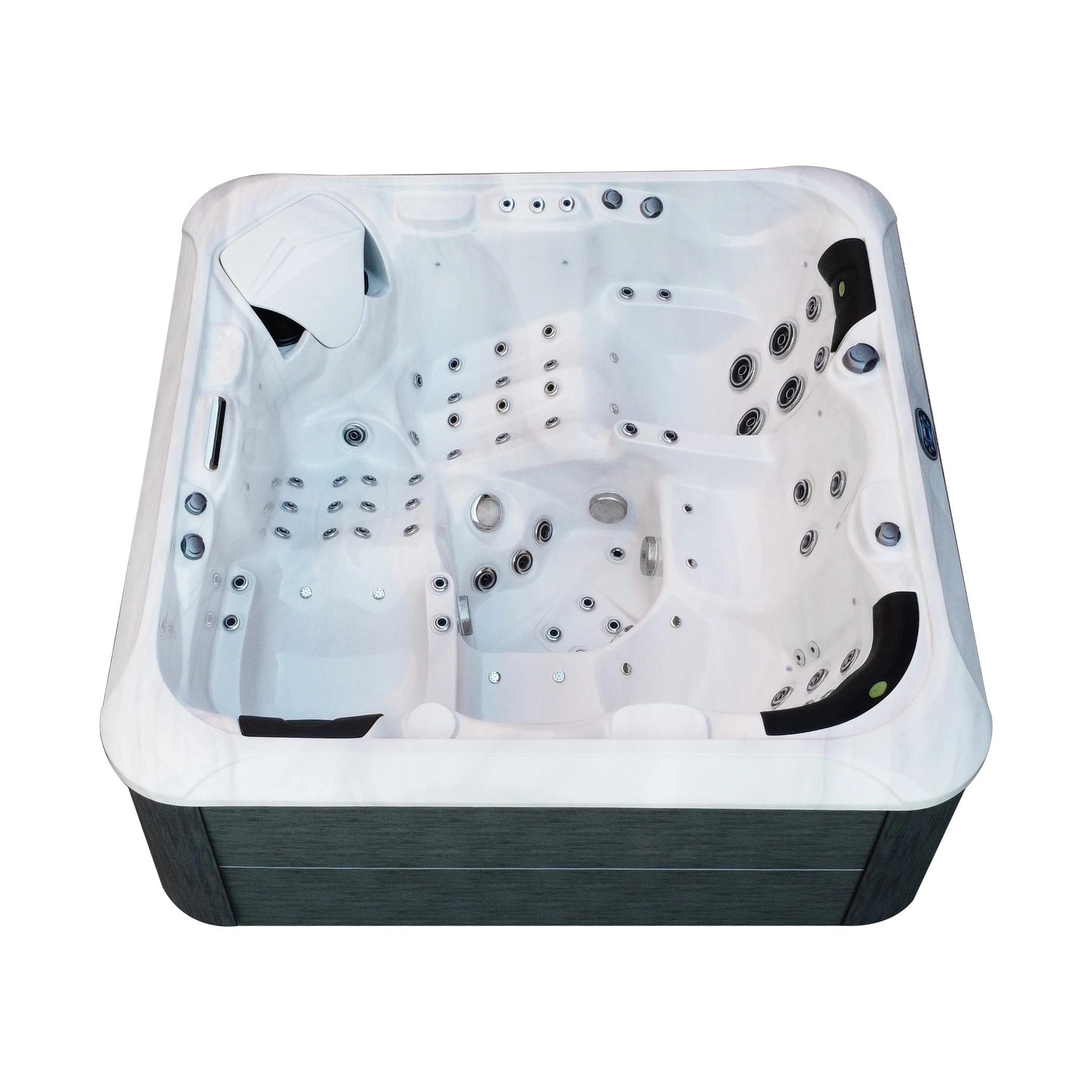 5-Person Acrylic Hot Tub with 77 Total Jets and 3KW Heater for Ultimate Relaxation