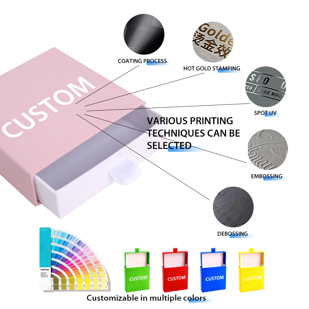 Custom Eco-Friendly Rigid Box Recycled Paperboard Four-Color Printing UV Coating for Jewelry Packaging OEM Luxury Gift Box