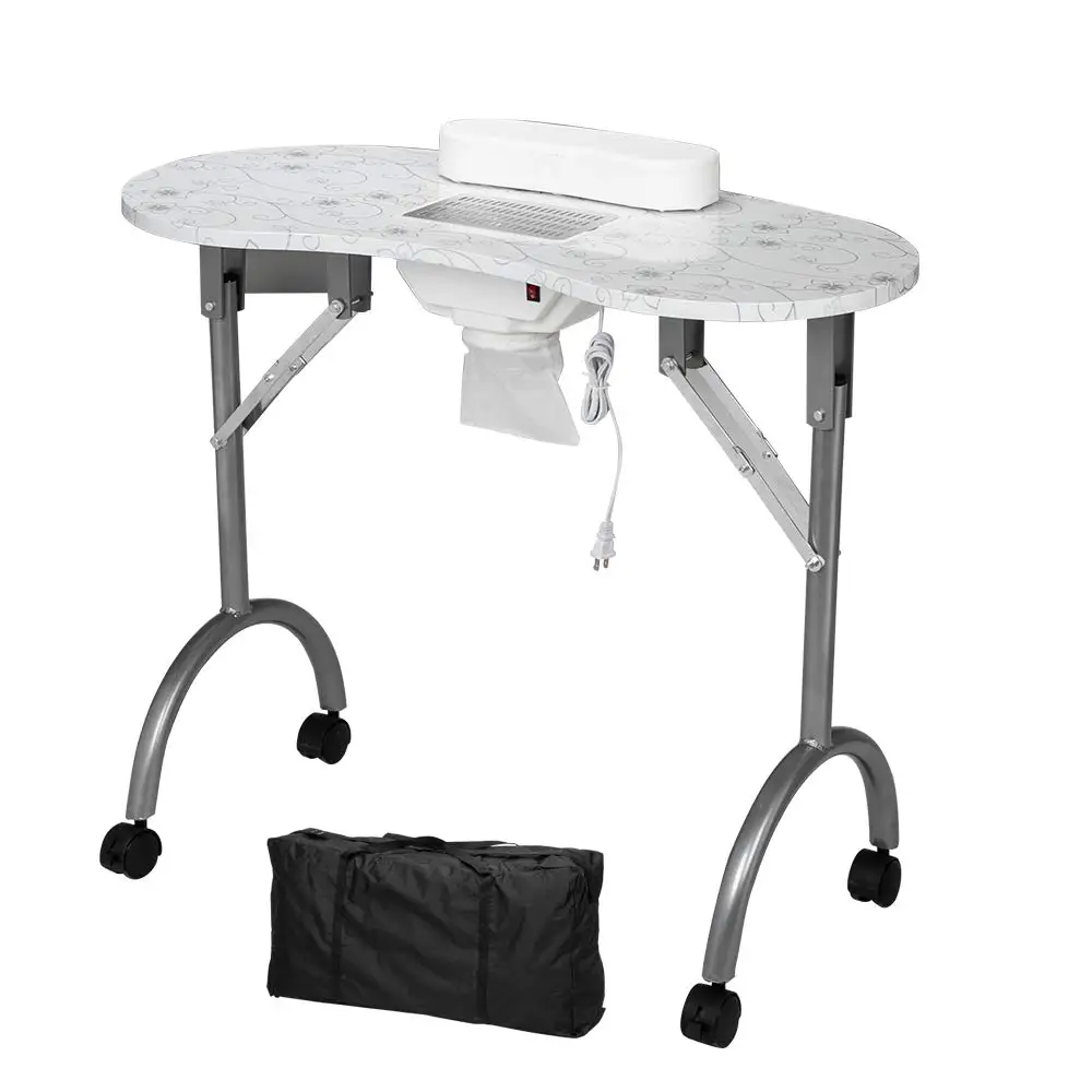 N078 Vacuum Beauty Salon Polish Folding Portable Dryer Nail Manicure Station Table With Exhaust Fan Buy Nail Tables Nail Salon Table Nail Table With Dust Extraction Product On Alibaba Com
