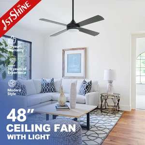 1stshine LED Ceiling Fan 48 Inches Cheap Price Wholesale AC Motor LED Ceiling Fan with Remote Control