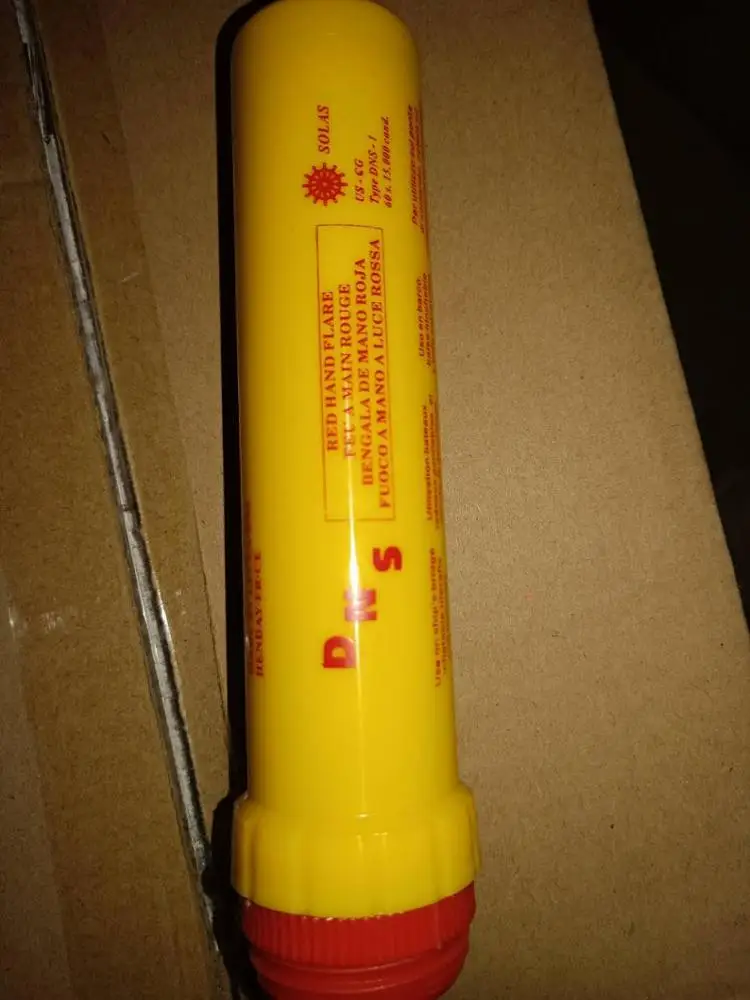 Hand Hold SOS 60s Red signal Flare Pull Ring Color Smoke Flare Fireworks with Strong Light