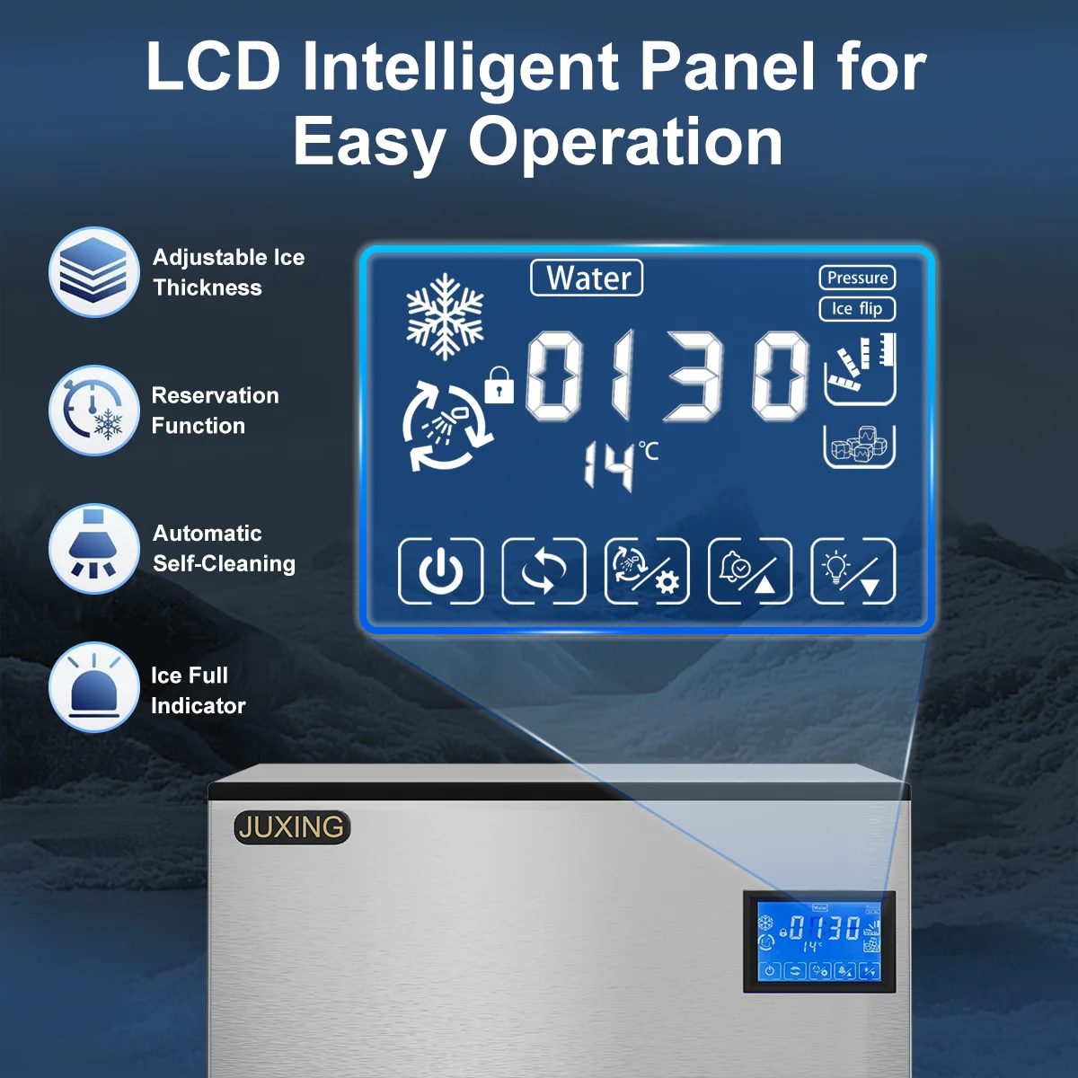 High Capacity  Ice Machine 172kg High Efficiency Best Selling Ice Factory Machine Plant Commercial Block Crystal Ice Maker