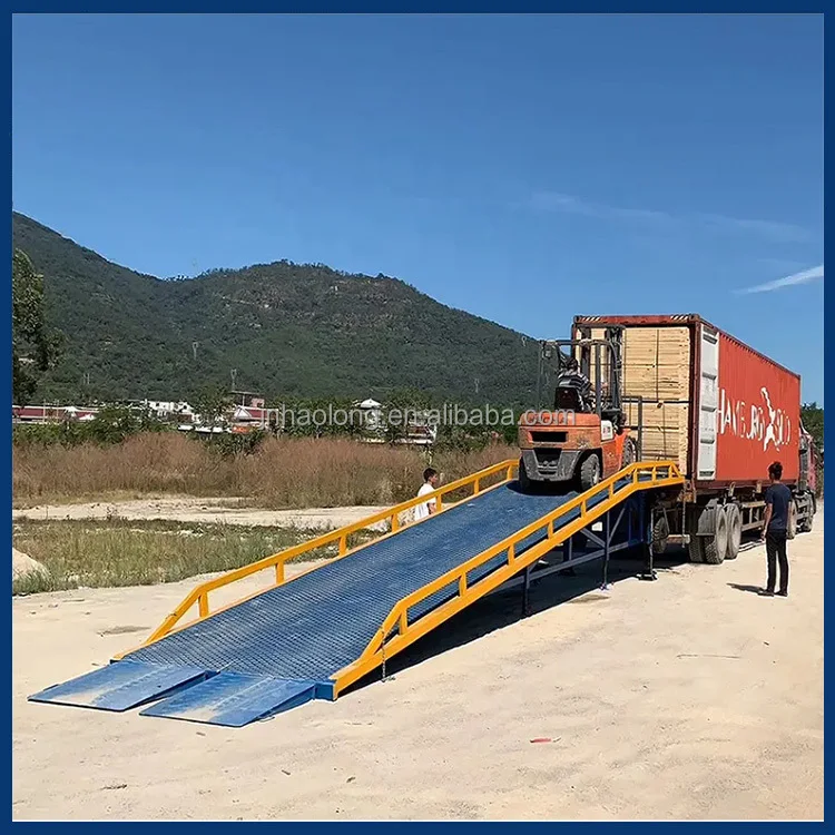 Mobile Loading Bridge,Forklift,Container Slope Loading And Unloading ...