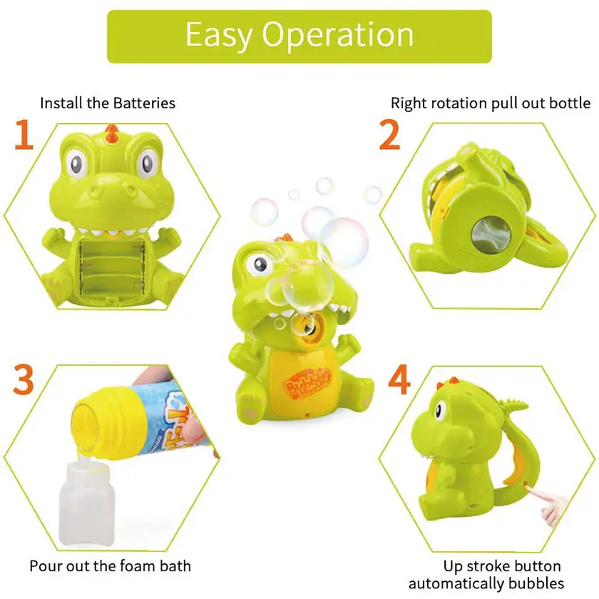 Electronic Cartoon Dinosaurs Bubble Machine For Kids Toys Buy Cartoon