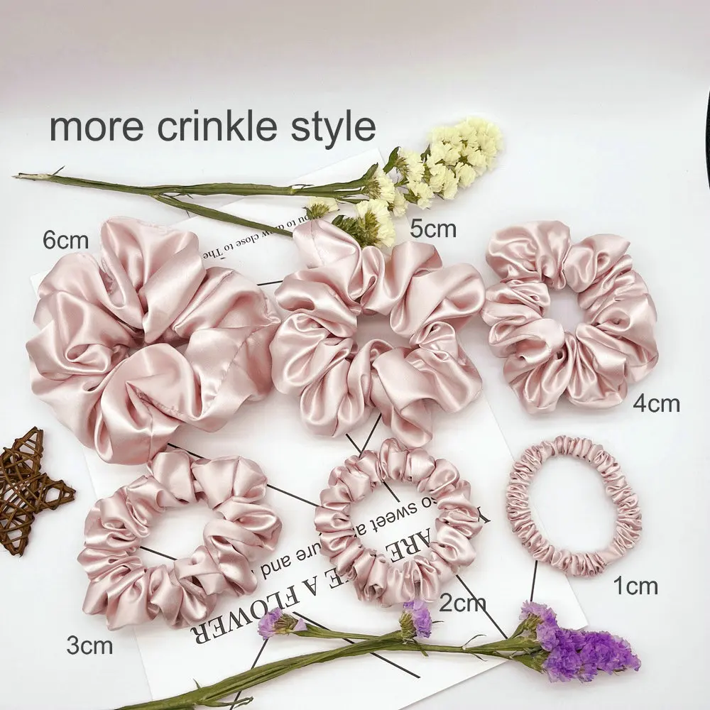 100% резинка для волос большого размера из чистого тутового шелка модная эластичная упаковка 100 + девочек