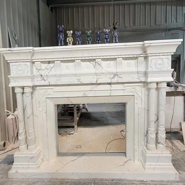 Calacatta Fireplace (4)