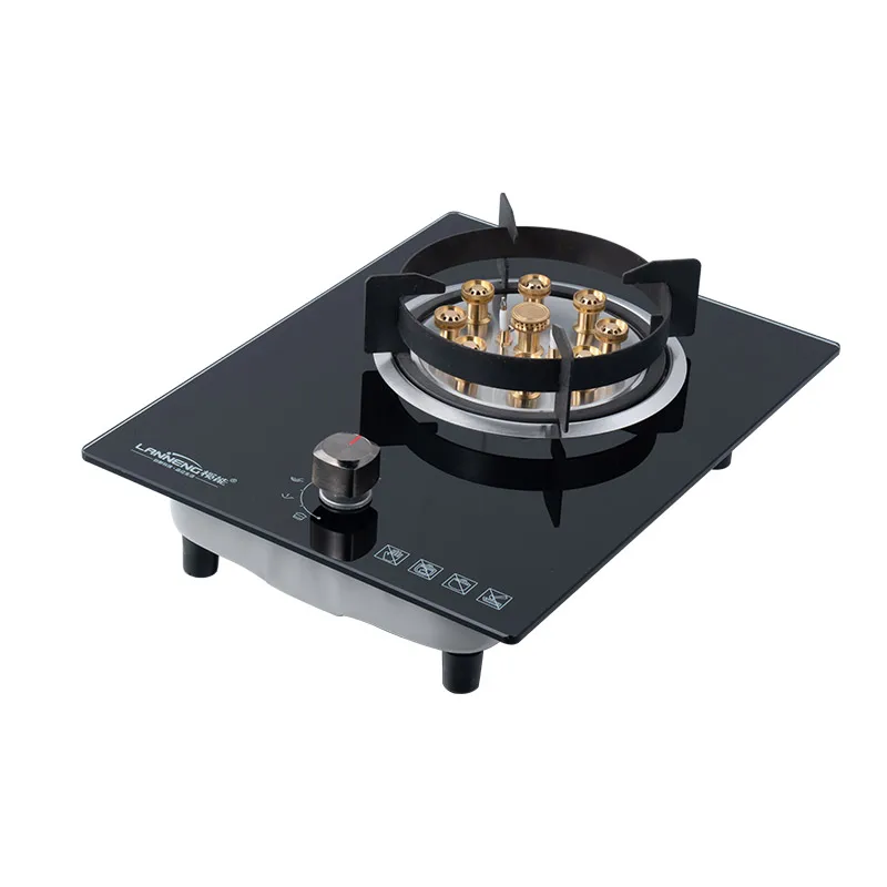 High-end Energy-saving Direct Flame Single Biogas Hob Environmental Biogas Burner Stove for Village