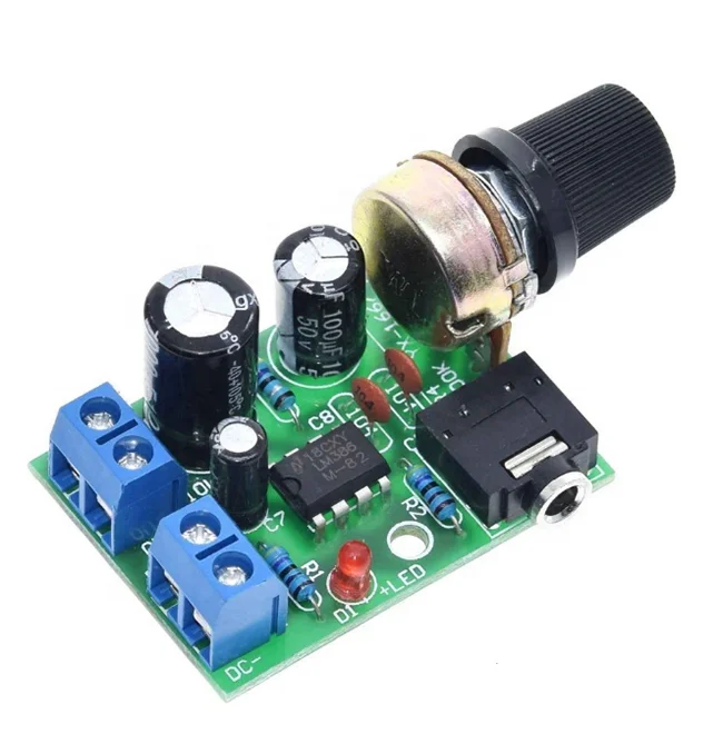 YX1667 LM386パワーアンプボード DC3-12Vスピーカー対応