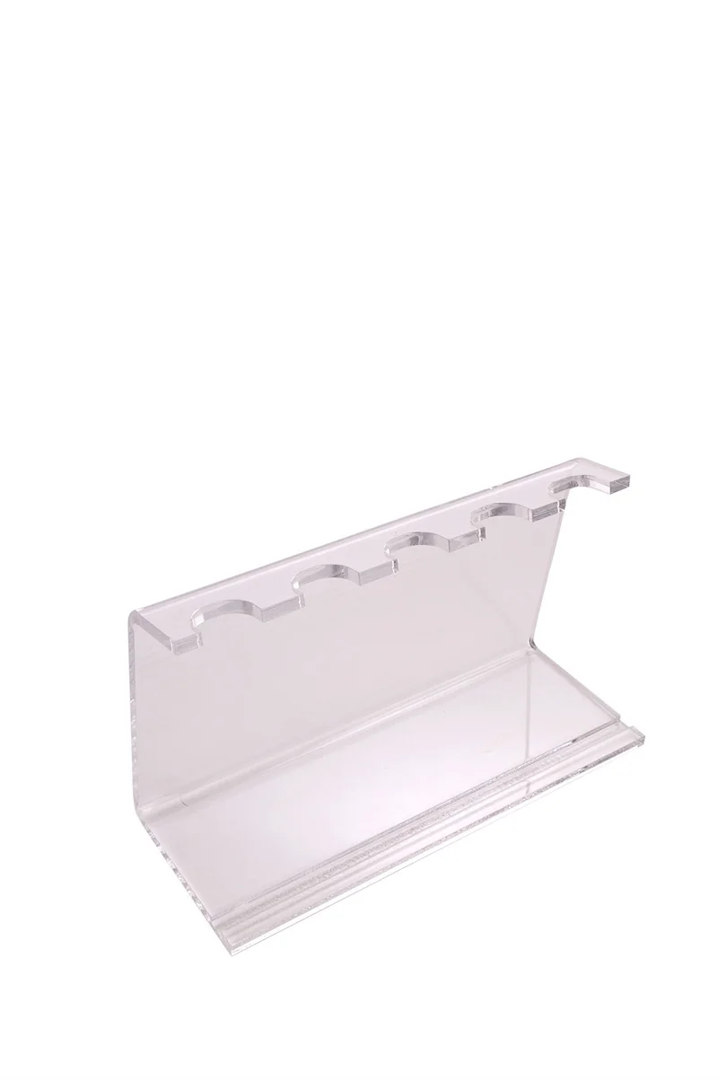 Clear Plexiglass Fork Collection Display Stand Flatware Organizer Rack