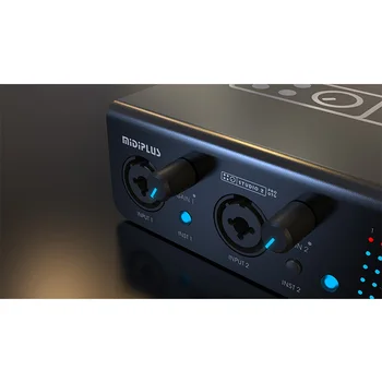 Midiplus Studio 2 Pro OTG 24bit USB音声インターフェース録音用