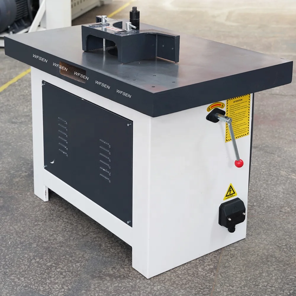 WFSEN Spindle Moulder Machine Feeder Shaper Wood Woodworking Spindle Moulder with Sliding Table