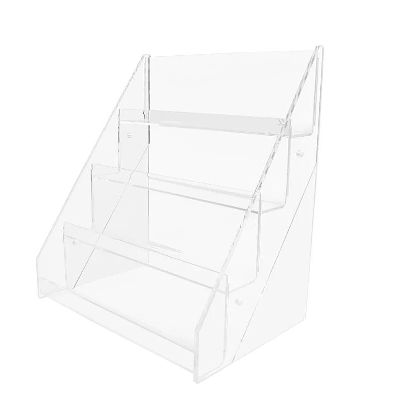 Bespoke 3-tier Clear Acrylic Countertop Card Greeting Cards Display ...