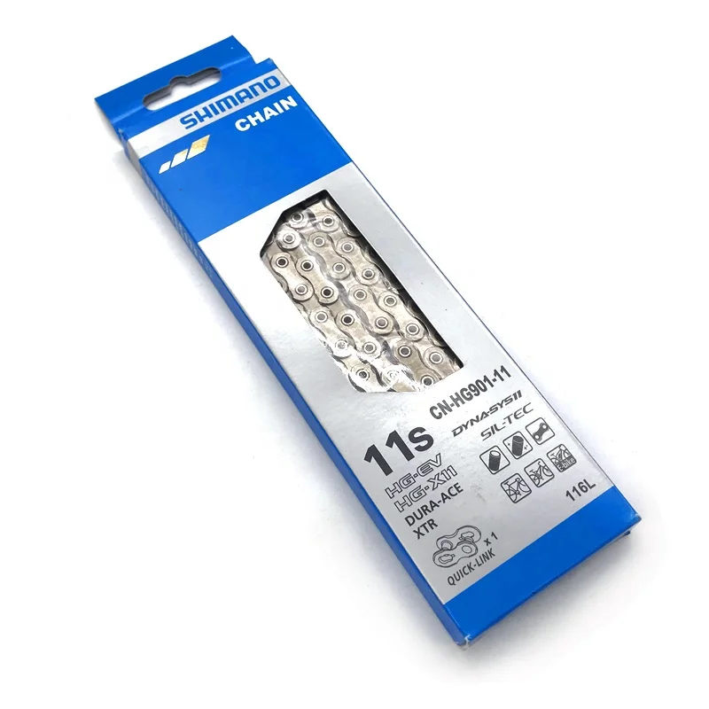 Цепь велосипедная SHIMANO HG601 HG701 HG901, цепь для горного велосипеда на 116L с волшебной пряжкой, Шоссейная цепь для горного велосипеда, 11 скоростей