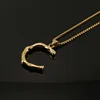 Gold single pendant-C