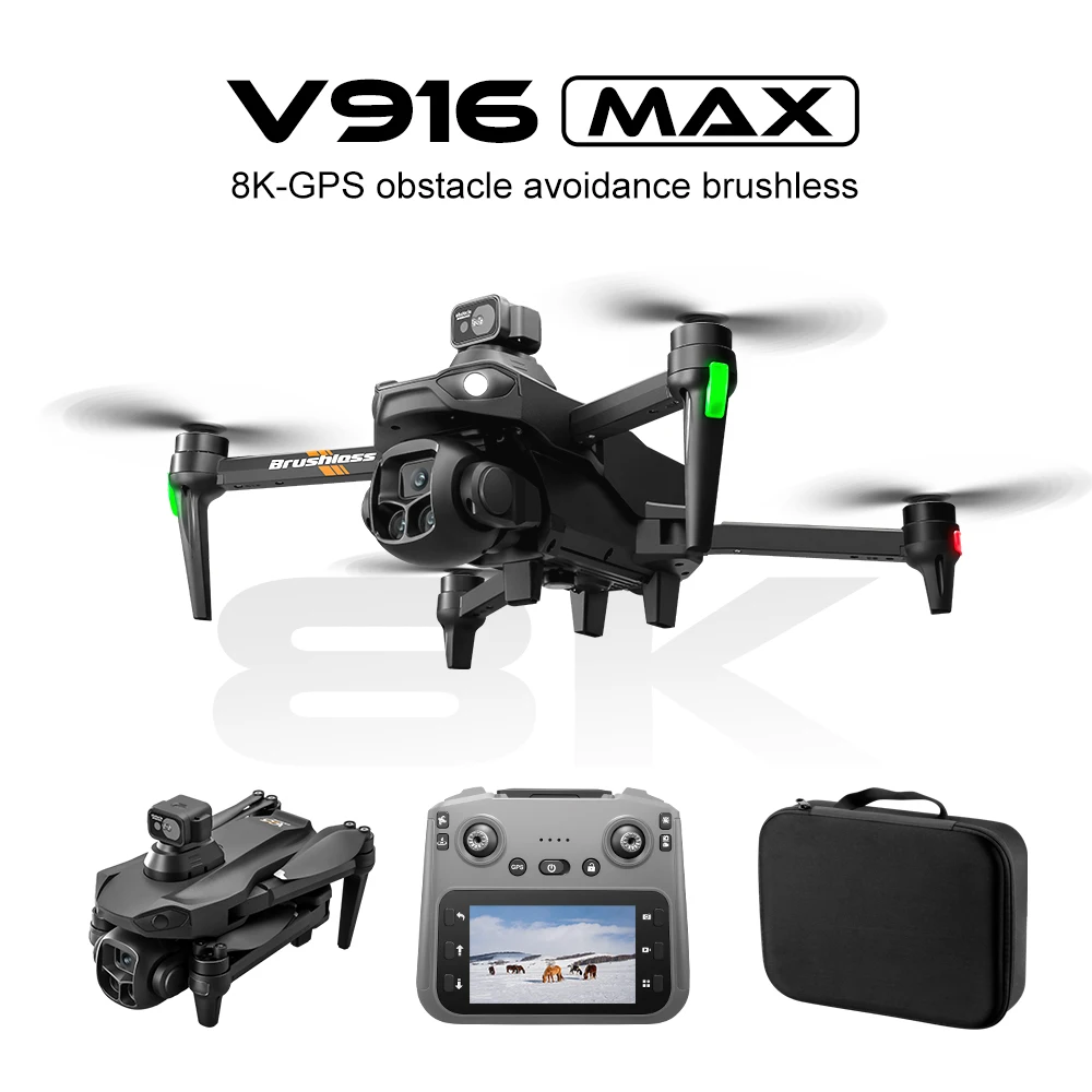 SANJOYO V916MAX GPS Drone - 4K Professional HD Triple Camera