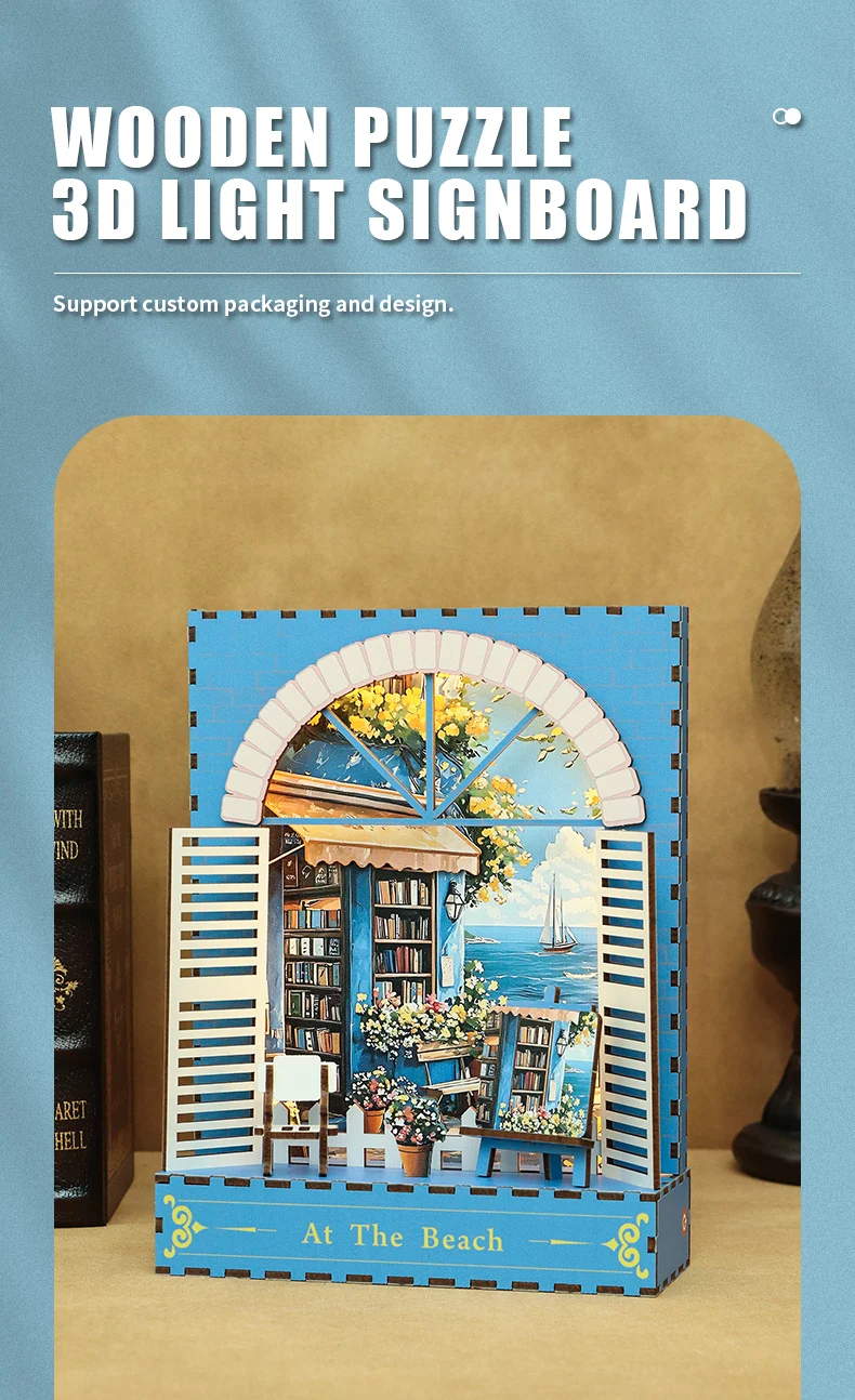 product wooden standing night light 3d puzzle craft holiday gift wooden assembly decorative ornament set-4