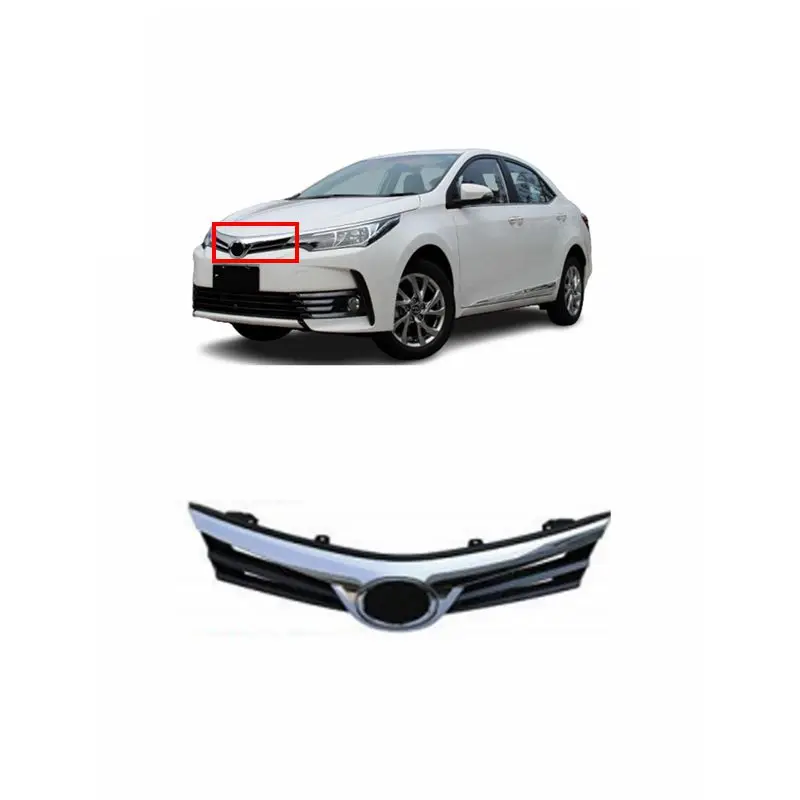 Saivis eu europe model front body kit bumper upper grille for toyota corolla 2017-2020