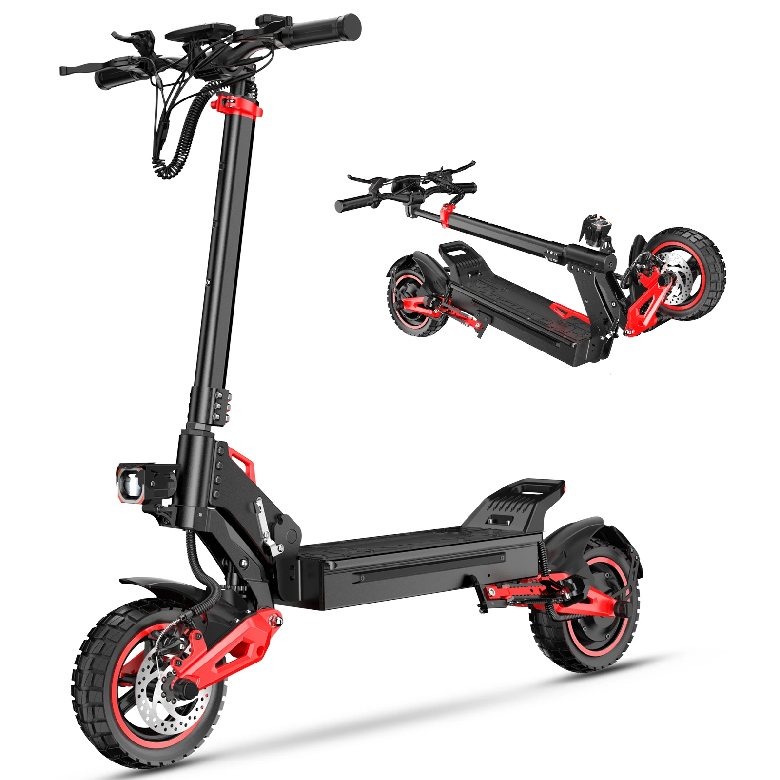 Foldable Two-Wheeled Adult Escooter 1600w US EU Warehouse J15 MAX Electric Scooter 48v 18ah Off Road Electric Scooter