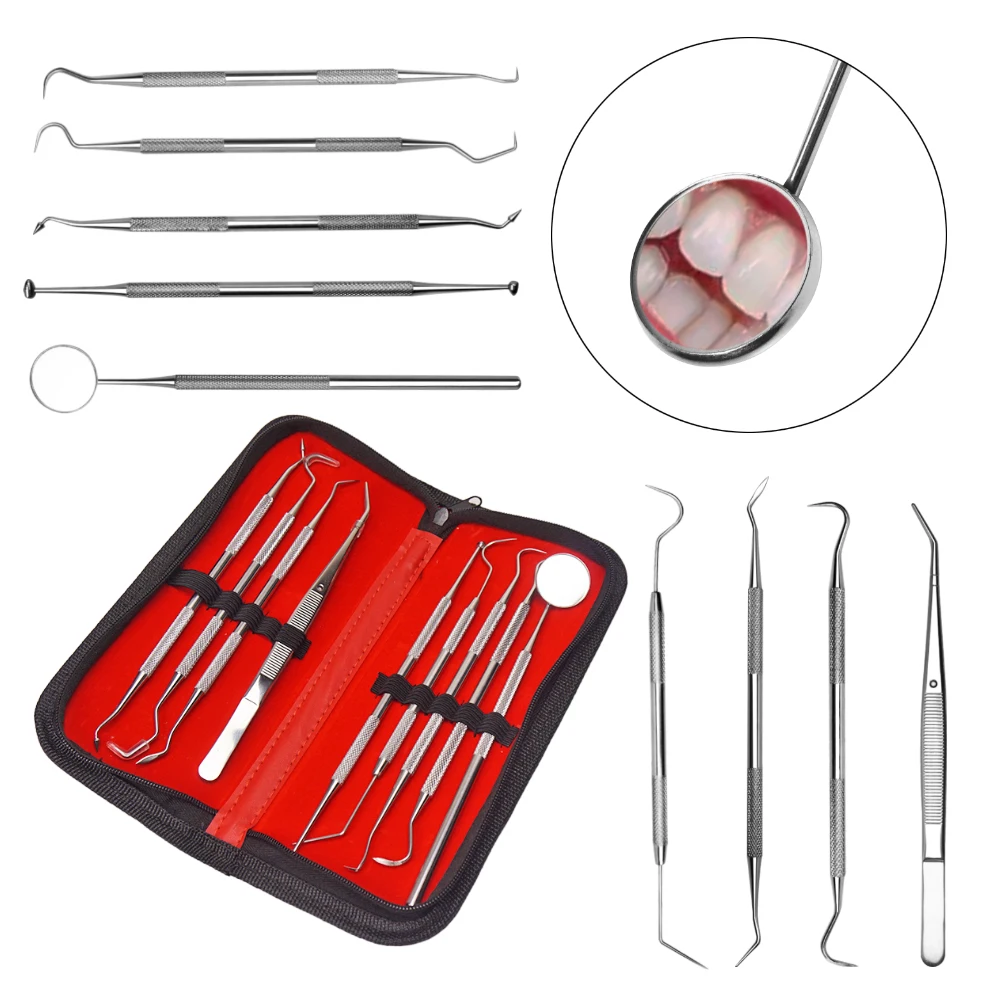 Набор для чистки зубов из нержавеющей стали 9 Упаковок