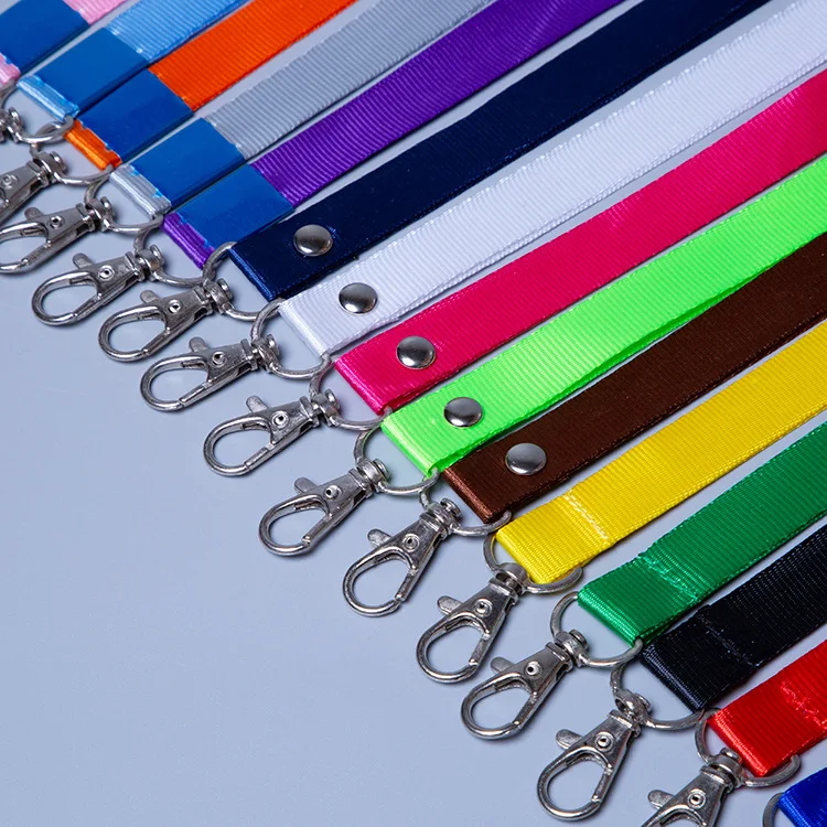 Wholesale Polyester Nylon Phone Lanyard with Thumb Hook Clip Embossed Printing and Woven Logo Sublimation Neck Strap preview 4