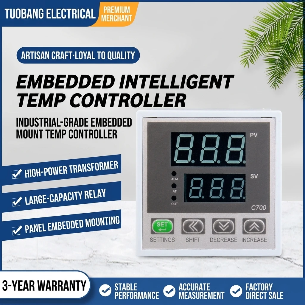 Suosite C700 72*72*40mm Smart Temperature Controller OEM/ODM PID Digital Thermostat for Industrial Sealing Machine