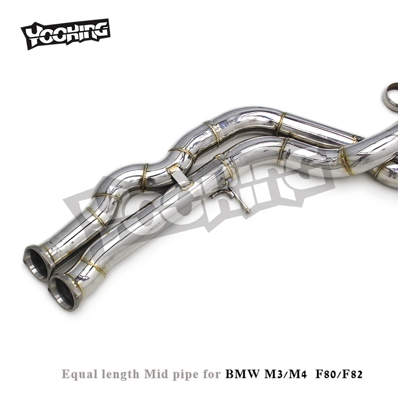BMW M3/M4 (F80/F82) S55用 ダイレクトフィット 2.5インチ等長ミッド