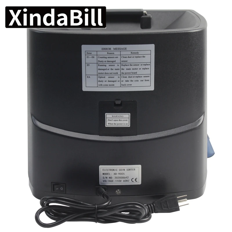 Xiindabill-9005 счетчик монет & сортировочная машина для банка, магазин, супермаркет. USD, евро, автоматизированное проектирование и изготовление.