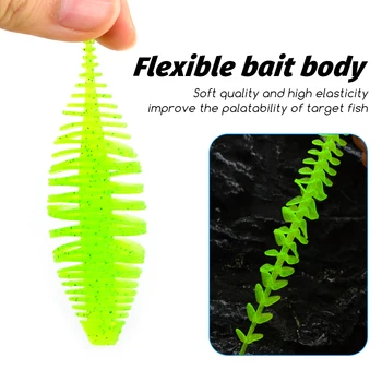 Cheery Hot Sale 8.2cm 6.5g Bellows Gill Soft Worm Fishing Lure Texas Rig Artificial Bass Pike Silicone Baits – Soft Lure – view 5