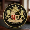 Monedas de desafío personalizadas chapadas en oro