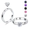 2 rings + 5 colors zircons