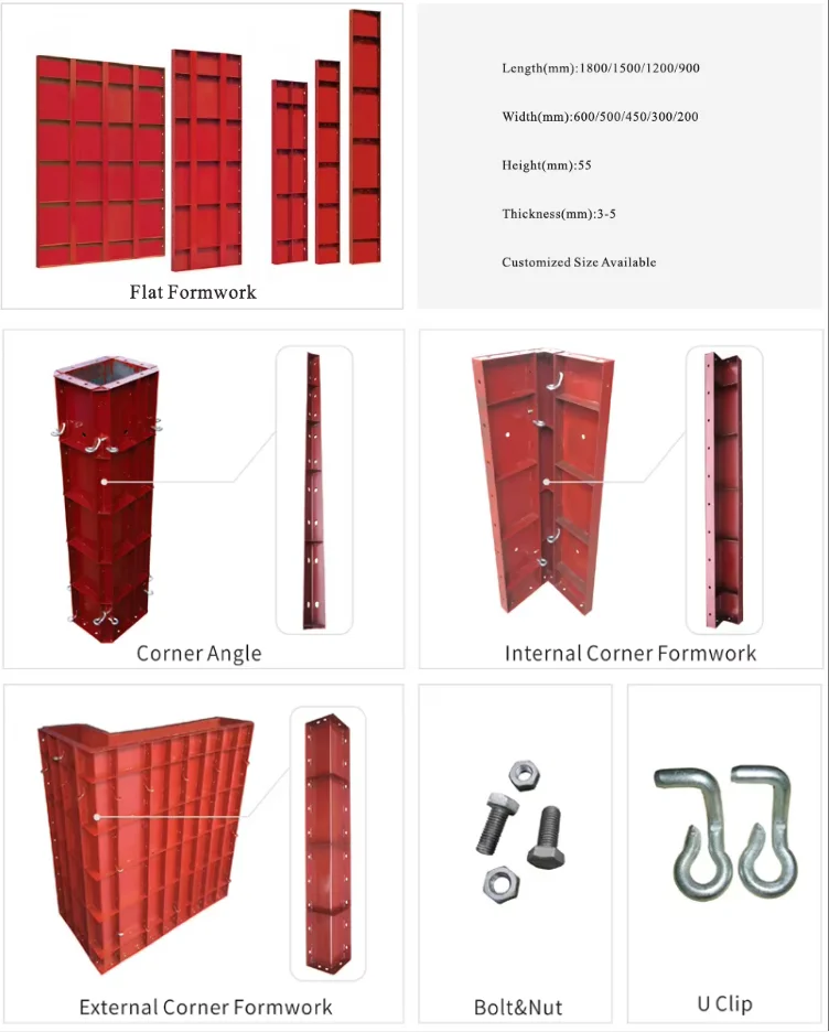 Formwork Concrete Form Goods Inside Corner 6\"X6\"X9\" Metal Building Materials Product