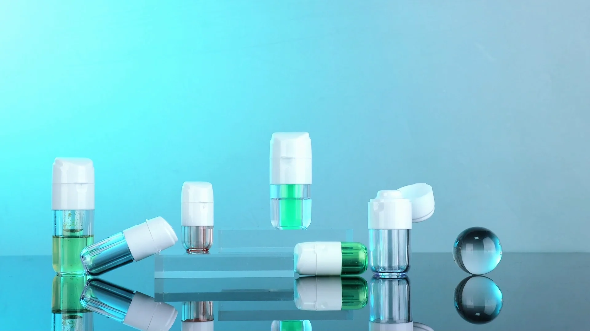 Unique Design Small Mini Sample Capsule Pill Essence Bottle Cosmetic ...