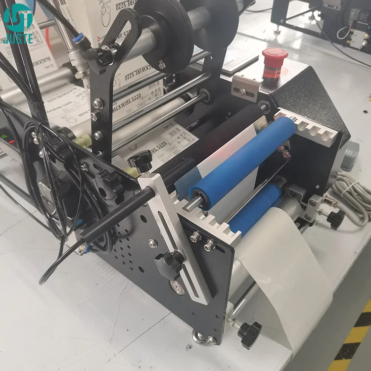 Security Label Applicator Semiautomatic Labeling Machine for Liquor Wine Large Oil Bottle Restaurant Chapstick Straw