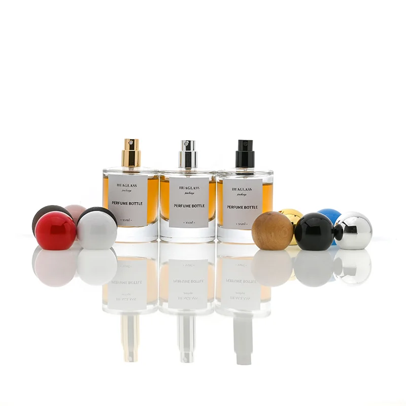 Wholesale Custom Unique Round 50ml Luxury Empty Glass Spray Perfume ...