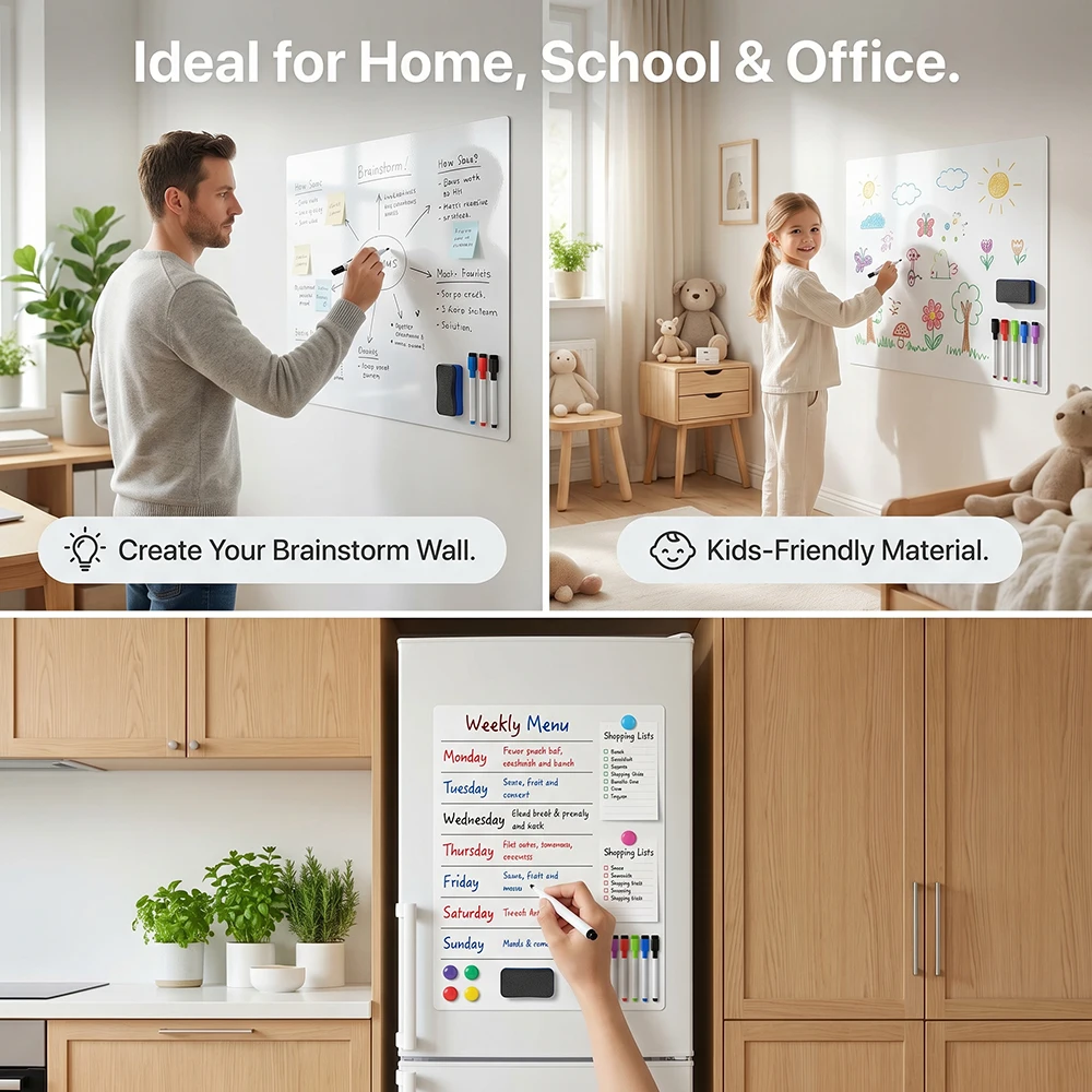 Soft magnetic whiteboard magnetic holding demonstration