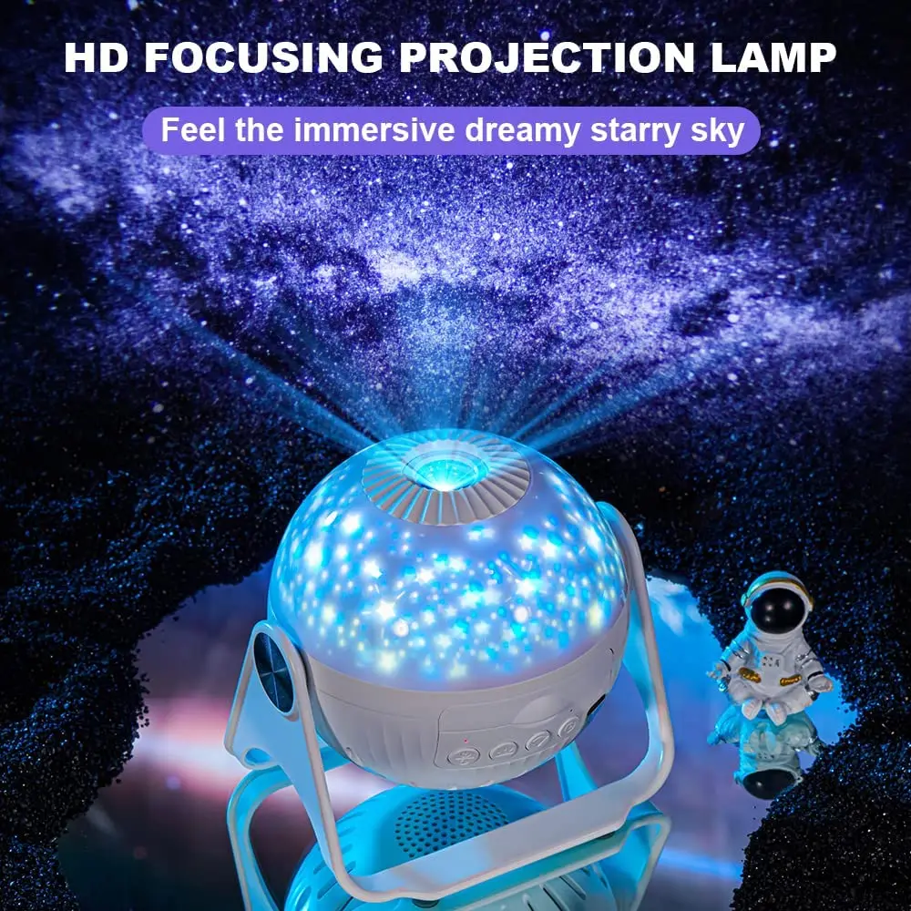Star Starry Projector Night Light Music Speaker Projection Pococo
