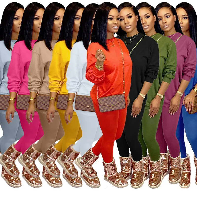 W1223 Fall Winter Classic Solid Women 