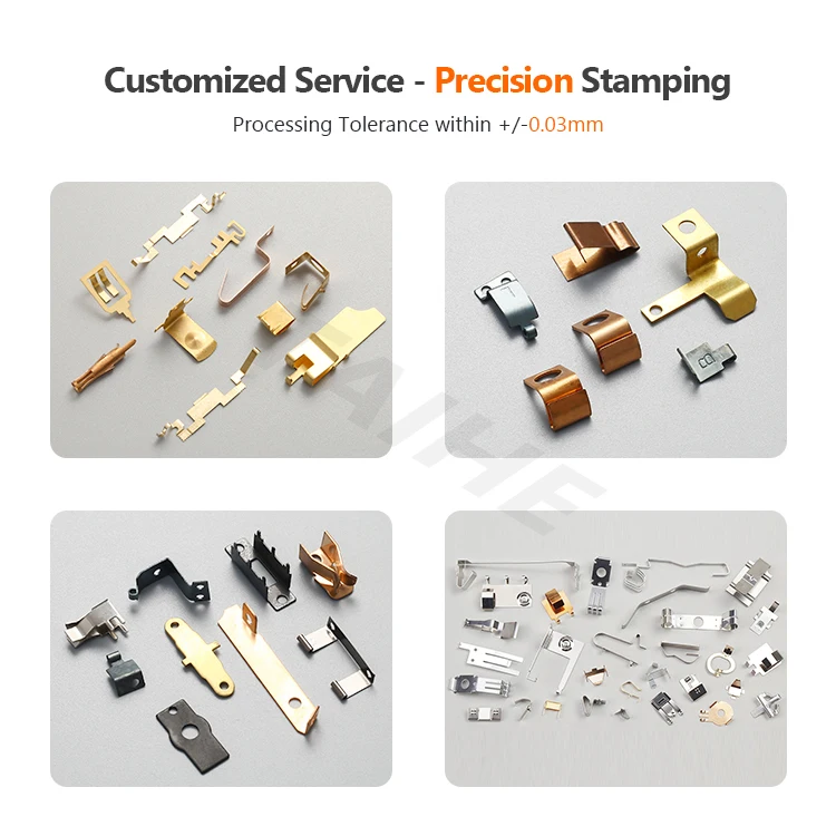 Custom Made OEM Design Precision Stamping Sheet Metal Parts Stainless Carbon Steel Brass Copper Small Flat Leaf Spring Clips