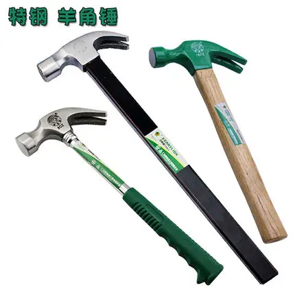 Двухголовый молоток Berrylion 300-750 г белый резиновый с деревянной ручкой для установки напольной плитки промышленного использования