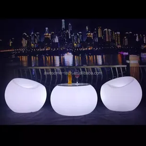 Outdoor LED Patio Beach Table Luminous Wedding Decorative Cocktail Table Furniture