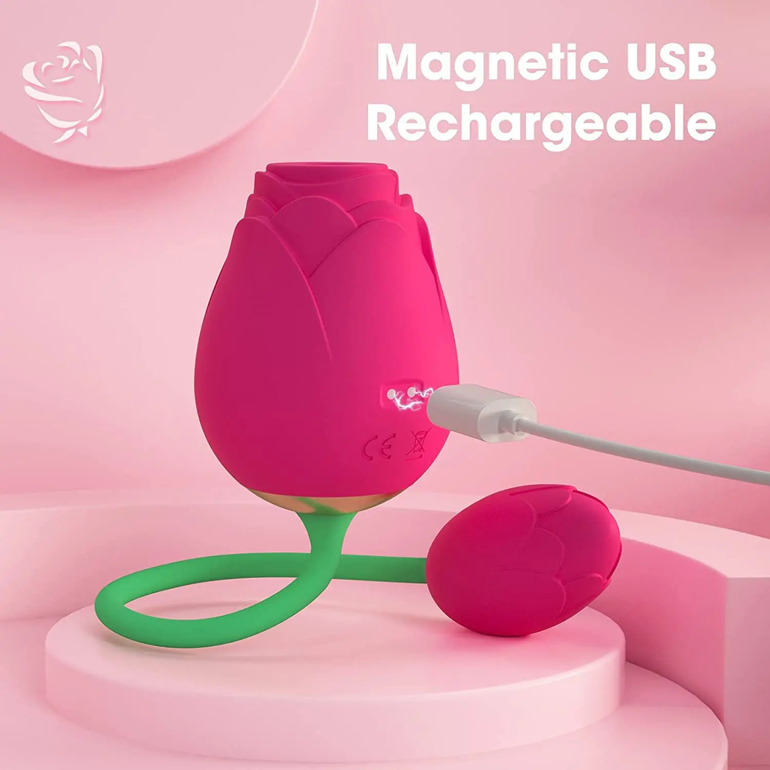 Sucking Clitoral Suction Silicone Sucker Stimulator - 10 Vibration Modes Rose Vibrator for Women, Waterproof and Rechargeable Sucking Clitoral Suction Silicone Sucker Stimulator - 10 Vibration Modes Rose Vibrator for Women, Waterproof and Rechargeable