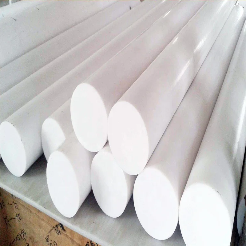High Temperature Resistance  100% Virgin Best White Plastic Chemical Resistant Extrude Rods PTFE Rod