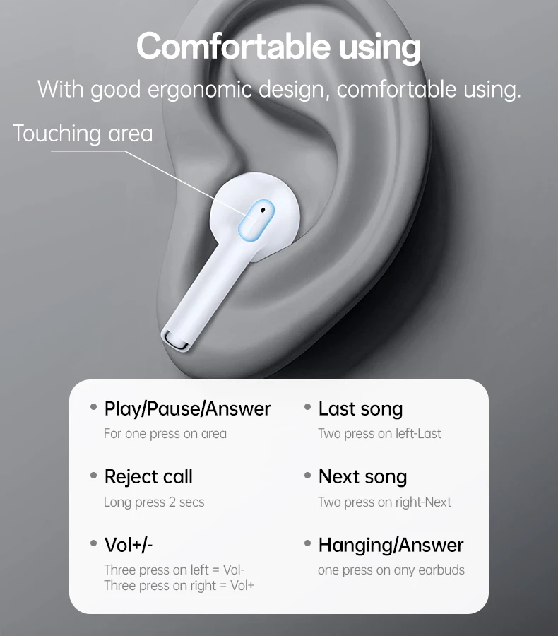 Yesido BT5.3 Wireless Headphone Ultra Good Quality Sound In-ear TWS Wireless Earphone TWS35