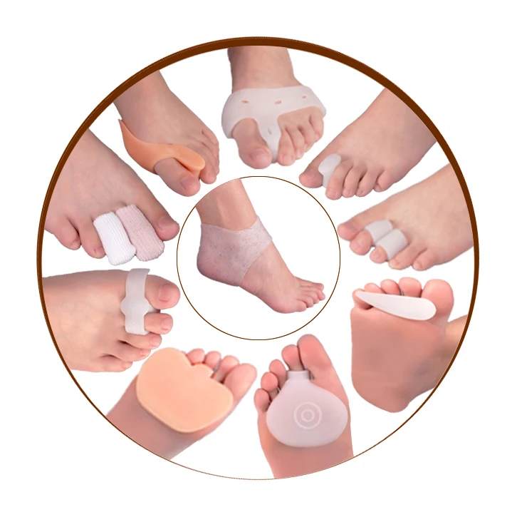 Free Sample Toe Spreader Separator Hallux Valgus Bunion Corrector Protector Silicone Gel Big Toe Bunion Pads