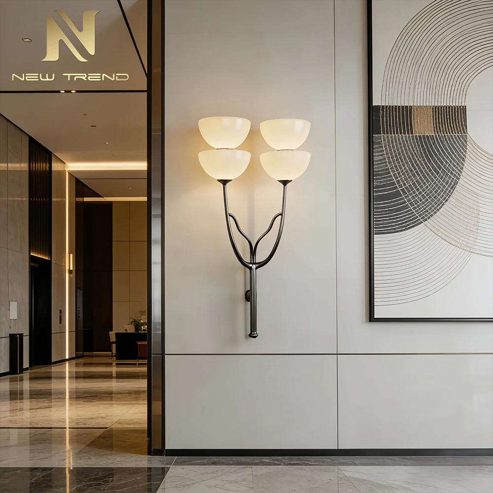 Applique murale CPL-477 moderne inspirée d’une branche d’arbre organique – Éclairage LED sculptural mat noir pour hall d’hôtel et couloirs