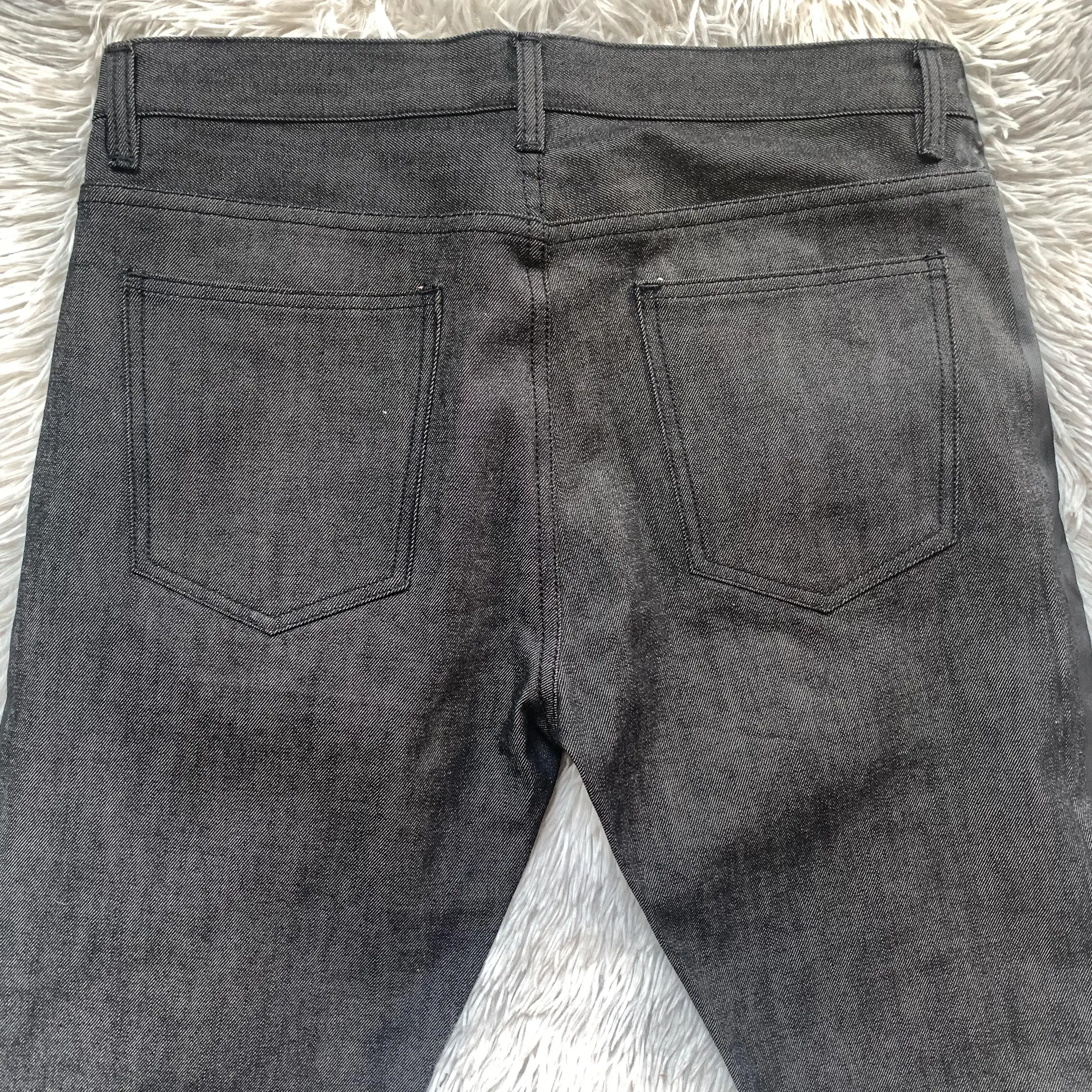 Blugi denim spălați cu cusătură exterioară, personalizați, streetwear hiphop, bărbați, seedge_voghion.com