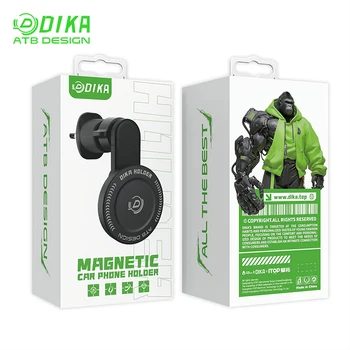 DIKA 360 Degrees Adjustable Angle Air Outlet Fixed Magnetic Mobile Phone Holder